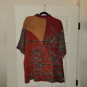 Tommy Bahama Burgundy Silk Shirt
